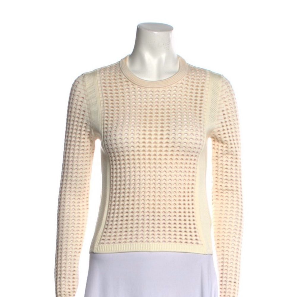 Chic Cream Knit Sweater - Picture 4 of 4